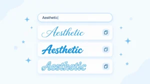 aesthetic fonts copy and paste