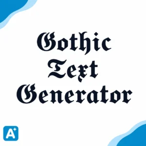 gothic font generator