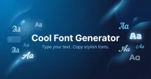 cool font generator